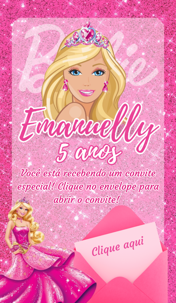 Convite Infinity Barbie - Image 2