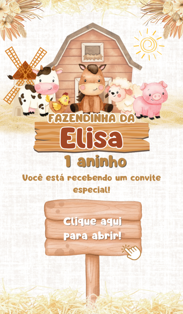 Convite Infinity Fazendinha - Image 2