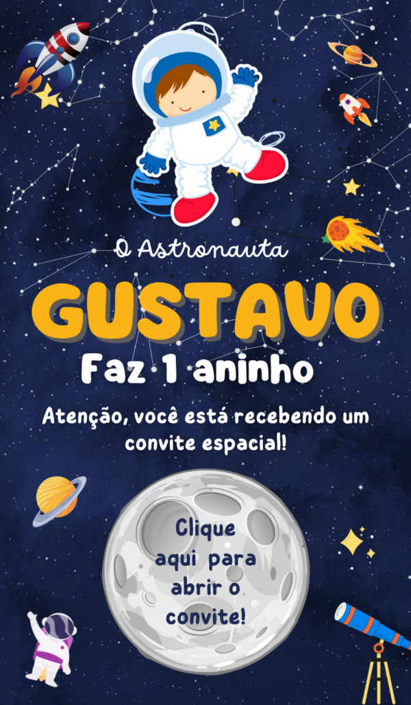 Convite Infinity Astronauta - Image 3