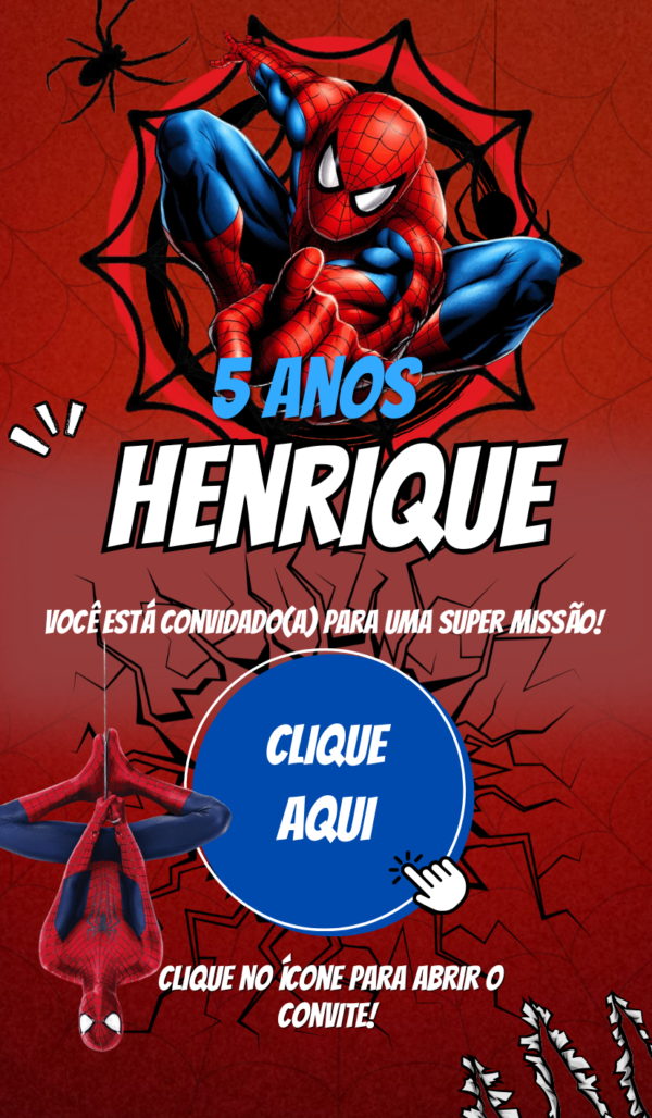 Convite Infinity Homem Aranha - Image 2