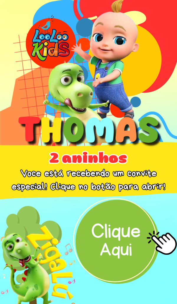 Convite Infinity Lolokids Zigalu - Image 2
