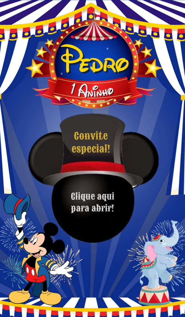 Convite Infinity Mickey Circo - Image 2