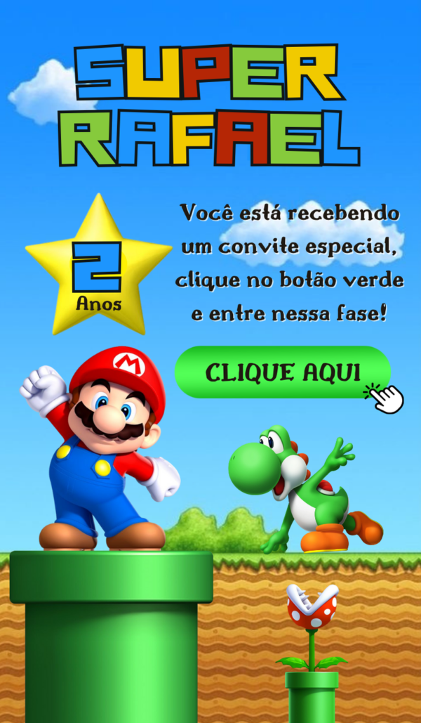 Convite Infinity Super Mario - Image 2
