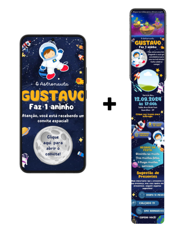Convite Infinity Astronauta