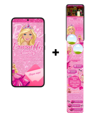 Convite Infinity Barbie