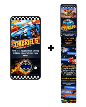 Convite Infinity Hotwheels