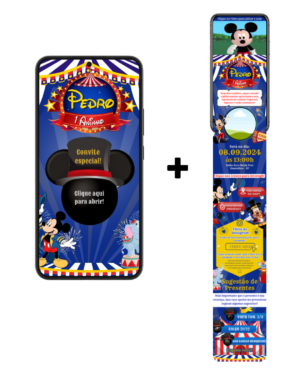 Convite Infinity Mickey Circo