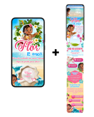 Convite Infinity Moana Baby