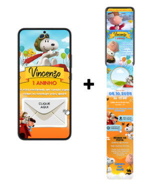 Convite Infinity Snoopy