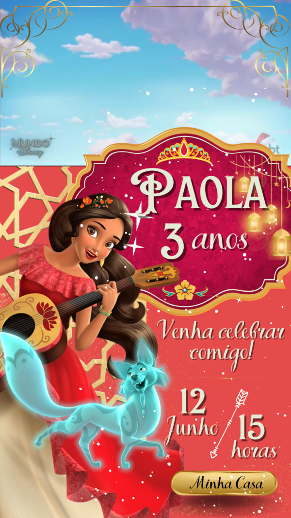 Convite Animado Elena de Avalor - Image 2