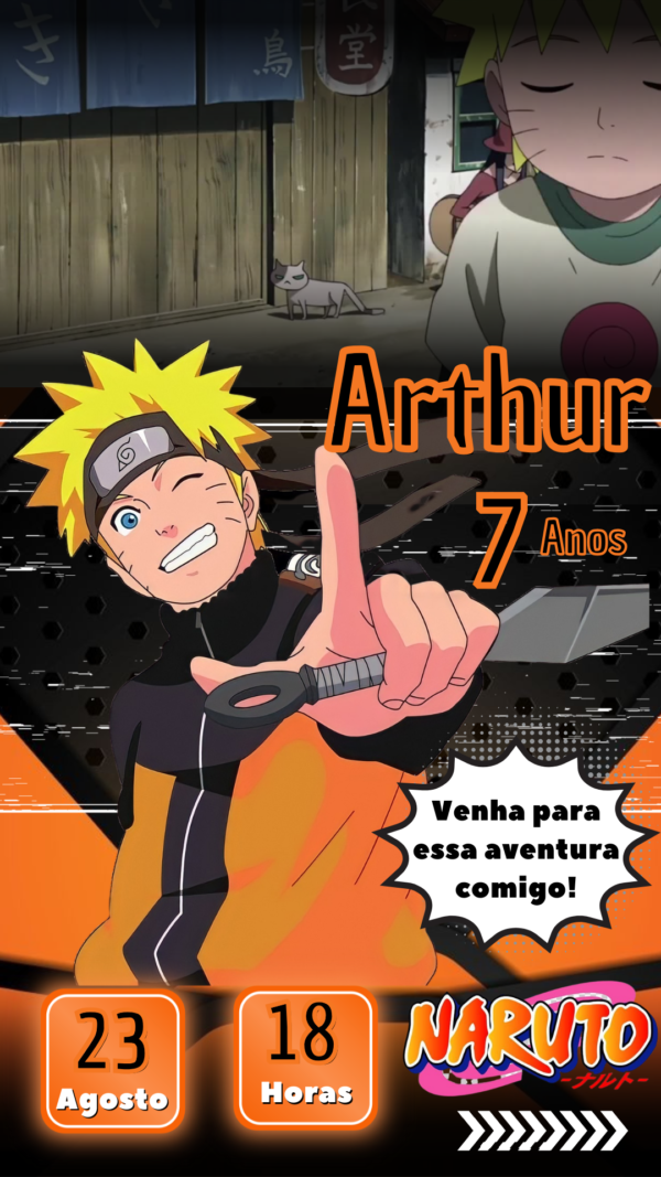 Convite Animado Naruto - Image 2