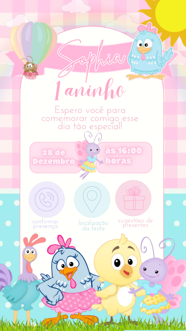 Convite Interativo Galinha Pintadinha - Image 2