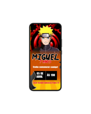 Convite Simples Naruto