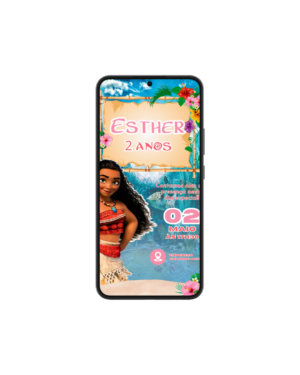Convite Simples Moana