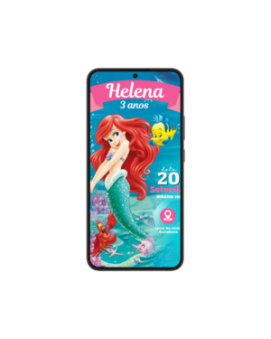 Convite Simples A Pequena Sereia 2