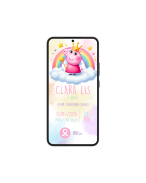 Convite Simples Peppa Pig 2