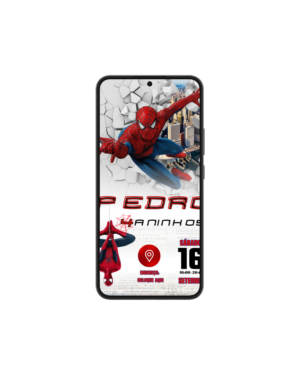 Convite Simples Homem Aranha