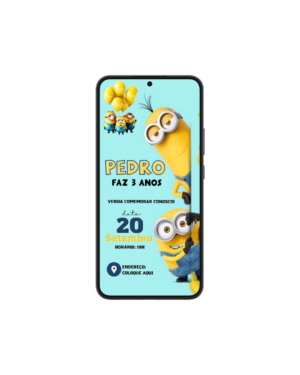 Convite Simples Minions
