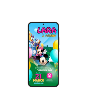 Convite Simples A Casa do Mickey 2