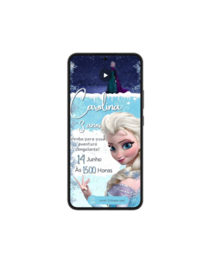 Convite Animado Frozen
