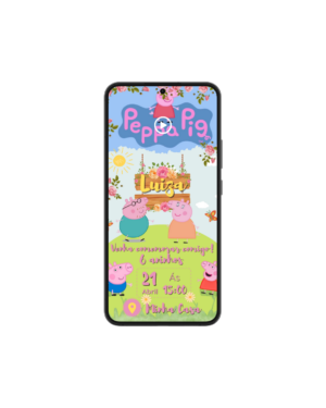 Convite Animado Peppa Pig