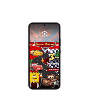 Convite Animado Carros