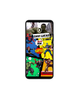 Convite Animado Vingadores