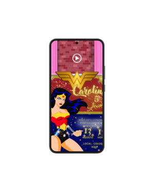 Convite Animado Mulher Maravilha