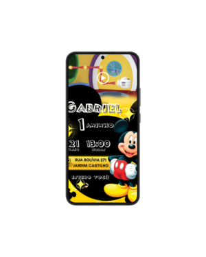 Convite Animado Mickey