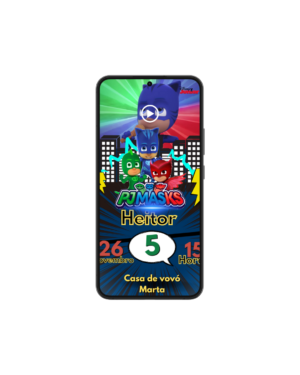 Convite Animado Pj Masks