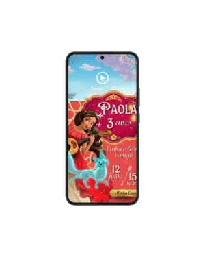 Convite Animado Elena de Avalor