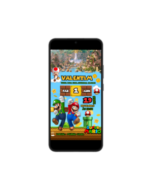 Convite Animado Mario Bros