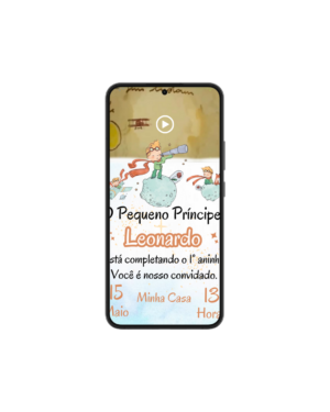 Convite Animado Pequeno Príncipe