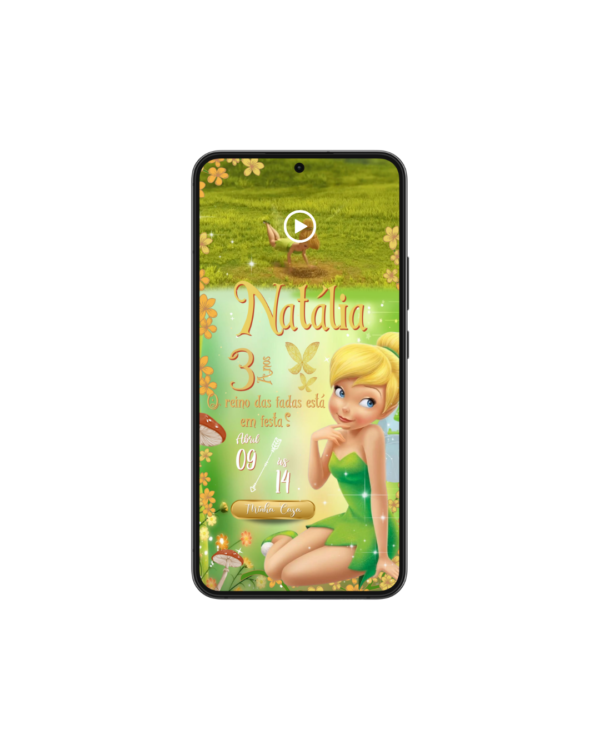 Convite Animado Tinker Bell