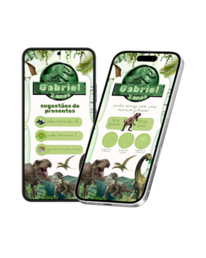 Convite Interativo Dinossauros