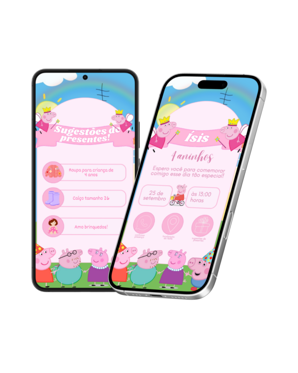 Convite Interativo Peppa Pig