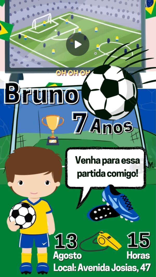 Convite Animado Futebol - Image 2