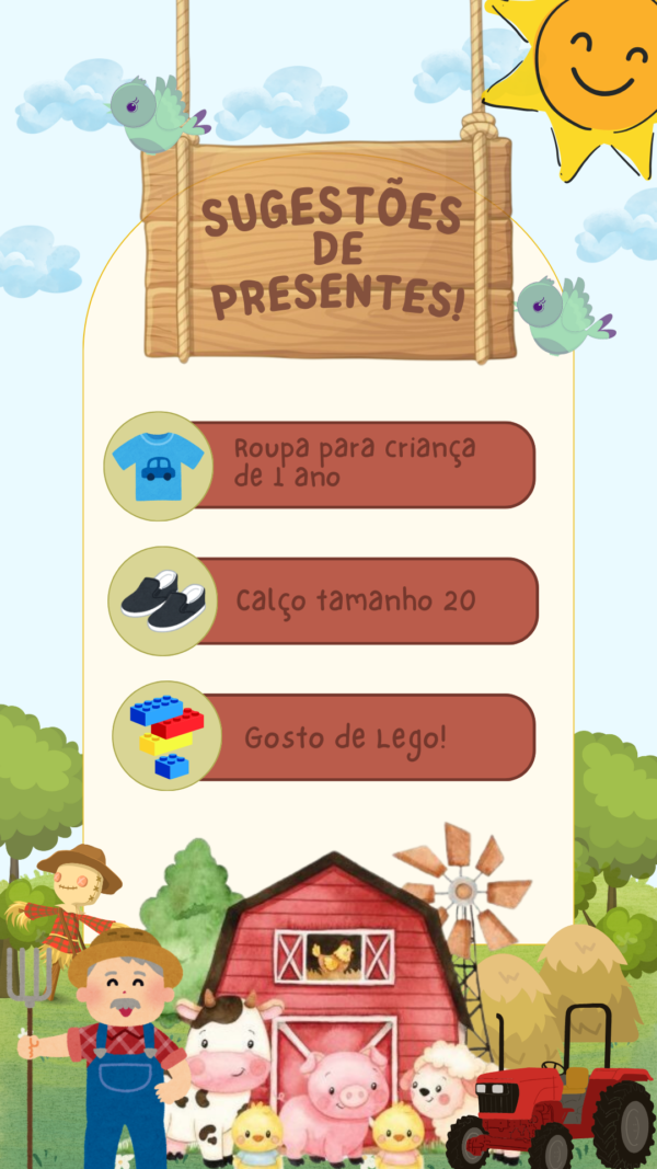 Convite Interativo Fazendinha - Image 3