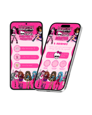 Convite Interativo Monster High