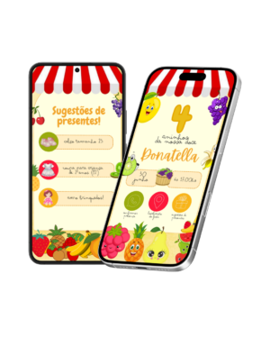 Convite Interativo Frutas