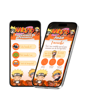 Convite Interativo Naruto