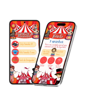 Convite Interativo Circo