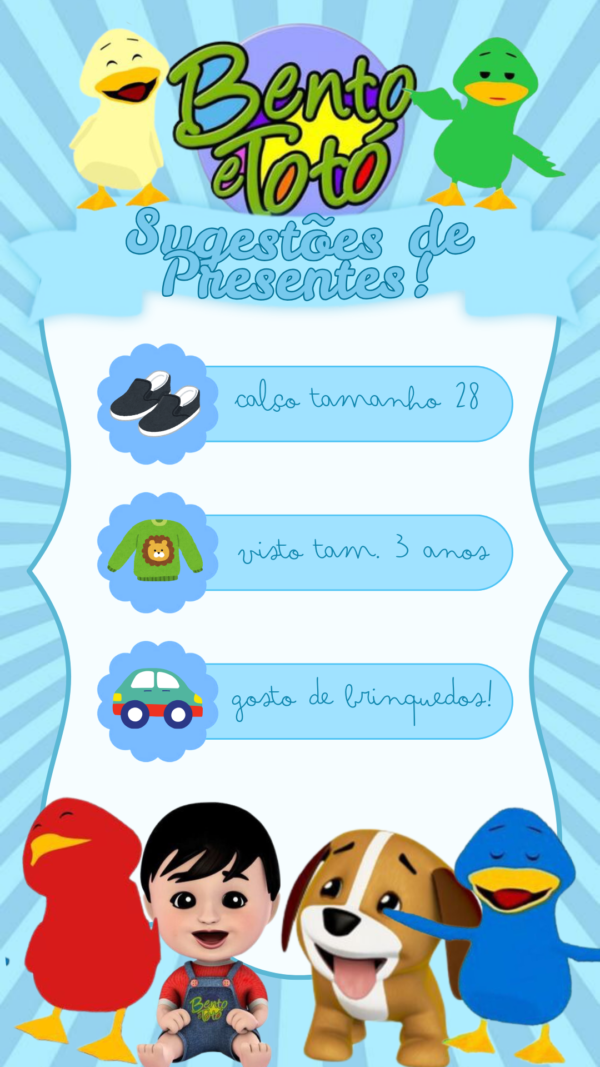 Convite Interativo Bento e Totó - Image 3