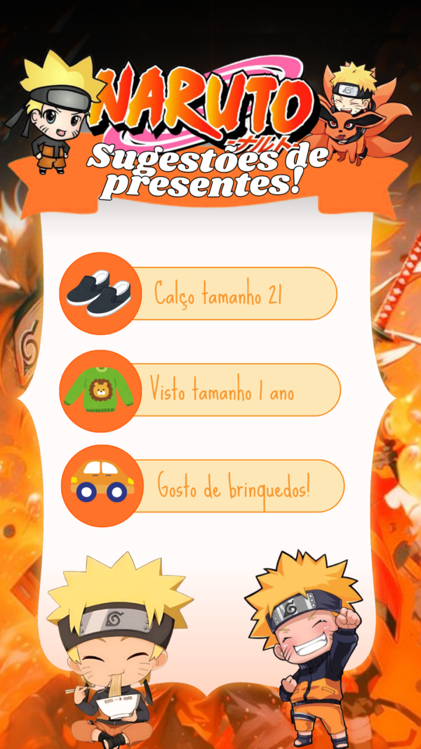 Convite Interativo Naruto - Image 3